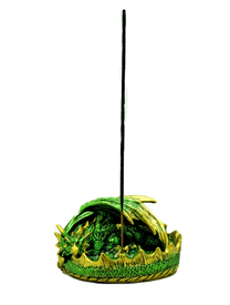 Green Dragon Ashtray and Incense Burner